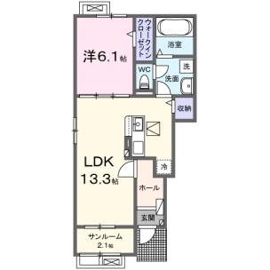 メゾンエインシェント8　1LDK 物件画像3/25