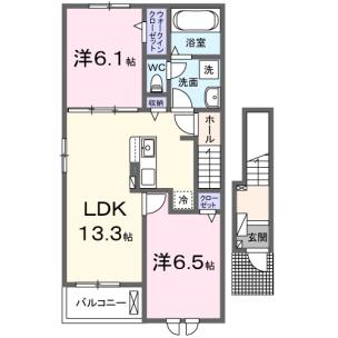 メゾンエインシェント8　2LDK 物件画像22/25